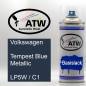 Preview: Volkswagen, Tempest Blue Metallic, LP5W / C1: 400ml Sprühdose, von ATW Autoteile West.